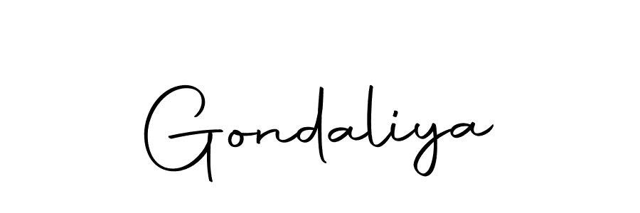 How to make Gondaliya signature? Autography-DOLnW is a professional autograph style. Create handwritten signature for Gondaliya name. Gondaliya signature style 10 images and pictures png