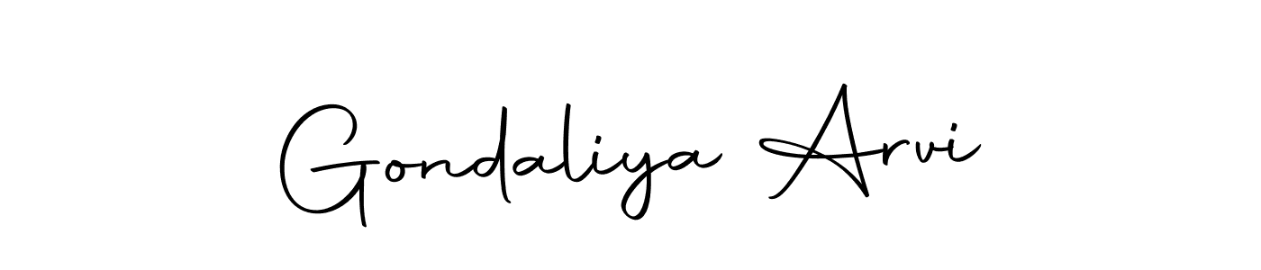 Make a beautiful signature design for name Gondaliya Arvi. Use this online signature maker to create a handwritten signature for free. Gondaliya Arvi signature style 10 images and pictures png