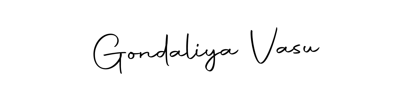 Also we have Gondaliya Vasu name is the best signature style. Create professional handwritten signature collection using Autography-DOLnW autograph style. Gondaliya Vasu signature style 10 images and pictures png