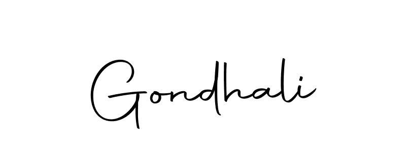 Create a beautiful signature design for name Gondhali. With this signature (Autography-DOLnW) fonts, you can make a handwritten signature for free. Gondhali signature style 10 images and pictures png