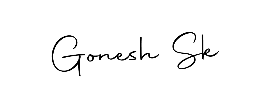 Use a signature maker to create a handwritten signature online. With this signature software, you can design (Autography-DOLnW) your own signature for name Gonesh Sk. Gonesh Sk signature style 10 images and pictures png