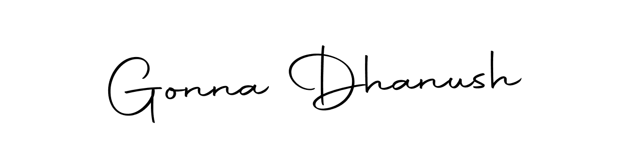 Design your own signature with our free online signature maker. With this signature software, you can create a handwritten (Autography-DOLnW) signature for name Gonna Dhanush. Gonna Dhanush signature style 10 images and pictures png