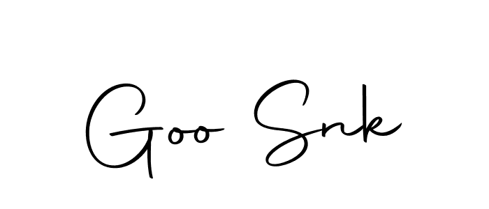 Design your own signature with our free online signature maker. With this signature software, you can create a handwritten (Autography-DOLnW) signature for name Goo Snk. Goo Snk signature style 10 images and pictures png