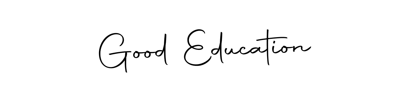 Here are the top 10 professional signature styles for the name Good Education. These are the best autograph styles you can use for your name. Good Education signature style 10 images and pictures png