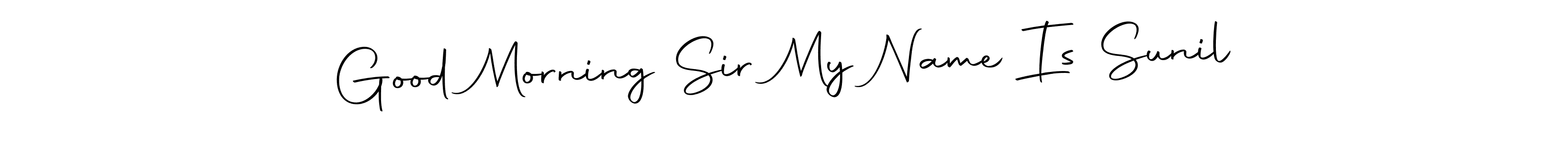 It looks lik you need a new signature style for name Good Morning Sir My Name Is Sunil. Design unique handwritten (Autography-DOLnW) signature with our free signature maker in just a few clicks. Good Morning Sir My Name Is Sunil signature style 10 images and pictures png