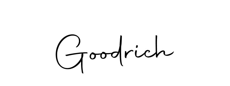 Create a beautiful signature design for name Goodrich. With this signature (Autography-DOLnW) fonts, you can make a handwritten signature for free. Goodrich signature style 10 images and pictures png