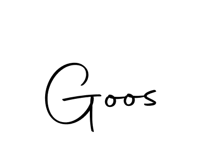Make a beautiful signature design for name Goos. With this signature (Autography-DOLnW) style, you can create a handwritten signature for free. Goos signature style 10 images and pictures png