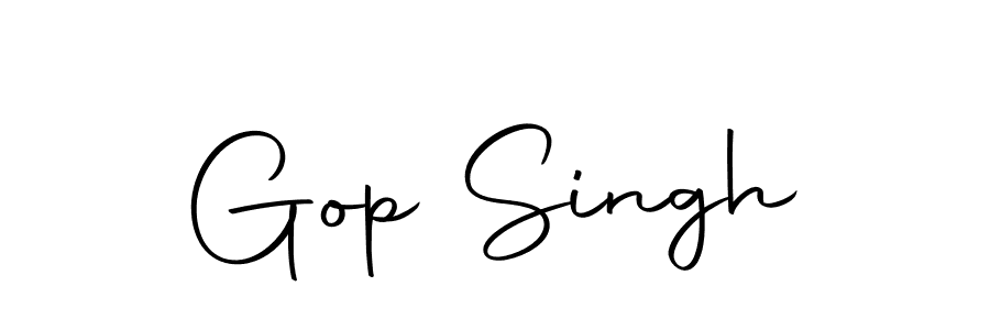 Design your own signature with our free online signature maker. With this signature software, you can create a handwritten (Autography-DOLnW) signature for name Gop Singh. Gop Singh signature style 10 images and pictures png