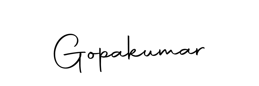 Gopakumar stylish signature style. Best Handwritten Sign (Autography-DOLnW) for my name. Handwritten Signature Collection Ideas for my name Gopakumar. Gopakumar signature style 10 images and pictures png