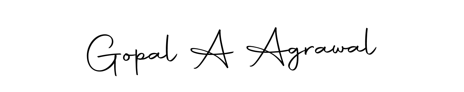 The best way (Autography-DOLnW) to make a short signature is to pick only two or three words in your name. The name Gopal A Agrawal include a total of six letters. For converting this name. Gopal A Agrawal signature style 10 images and pictures png