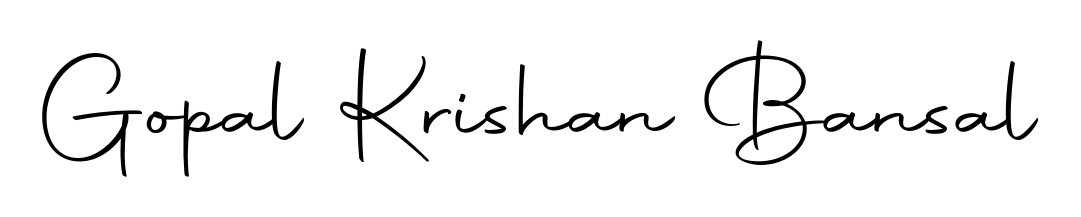 Make a beautiful signature design for name Gopal Krishan Bansal. Use this online signature maker to create a handwritten signature for free. Gopal Krishan Bansal signature style 10 images and pictures png