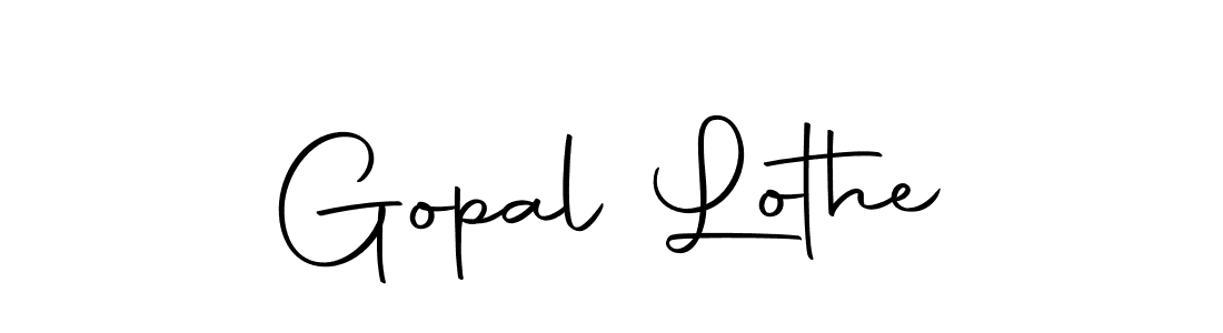 Make a beautiful signature design for name Gopal Lothe. Use this online signature maker to create a handwritten signature for free. Gopal Lothe signature style 10 images and pictures png