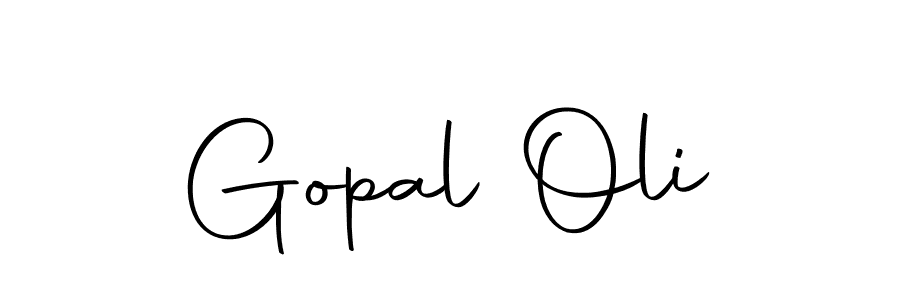 Create a beautiful signature design for name Gopal Oli. With this signature (Autography-DOLnW) fonts, you can make a handwritten signature for free. Gopal Oli signature style 10 images and pictures png