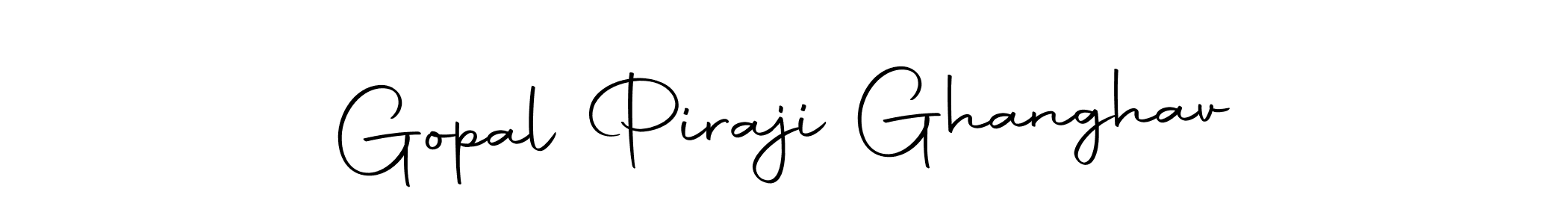 Create a beautiful signature design for name Gopal Piraji Ghanghav. With this signature (Autography-DOLnW) fonts, you can make a handwritten signature for free. Gopal Piraji Ghanghav signature style 10 images and pictures png