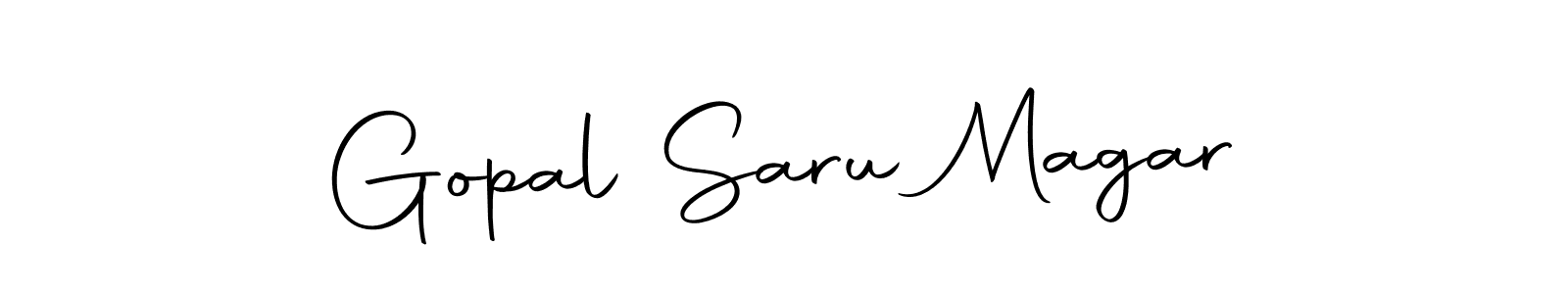 You can use this online signature creator to create a handwritten signature for the name Gopal Saru Magar. This is the best online autograph maker. Gopal Saru Magar signature style 10 images and pictures png