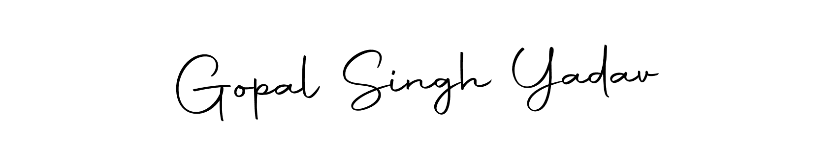 Design your own signature with our free online signature maker. With this signature software, you can create a handwritten (Autography-DOLnW) signature for name Gopal Singh Yadav. Gopal Singh Yadav signature style 10 images and pictures png