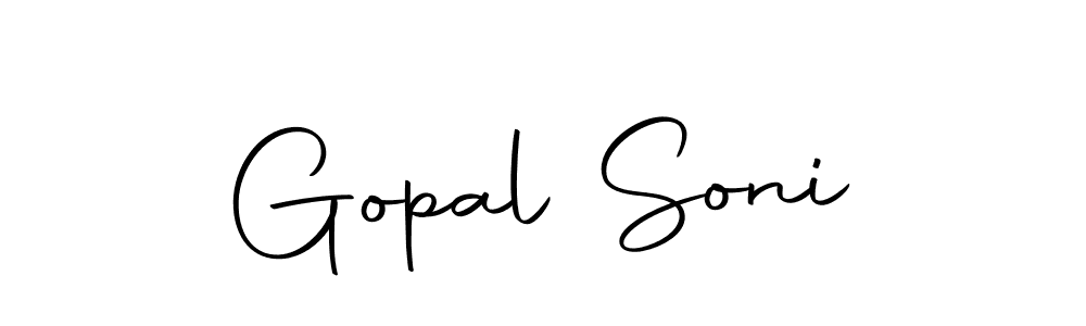 Make a beautiful signature design for name Gopal Soni. With this signature (Autography-DOLnW) style, you can create a handwritten signature for free. Gopal Soni signature style 10 images and pictures png