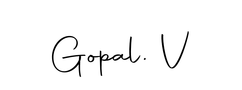 Design your own signature with our free online signature maker. With this signature software, you can create a handwritten (Autography-DOLnW) signature for name Gopal. V. Gopal. V signature style 10 images and pictures png