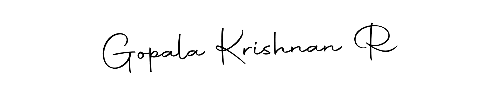 Make a beautiful signature design for name Gopala Krishnan R. With this signature (Autography-DOLnW) style, you can create a handwritten signature for free. Gopala Krishnan R signature style 10 images and pictures png