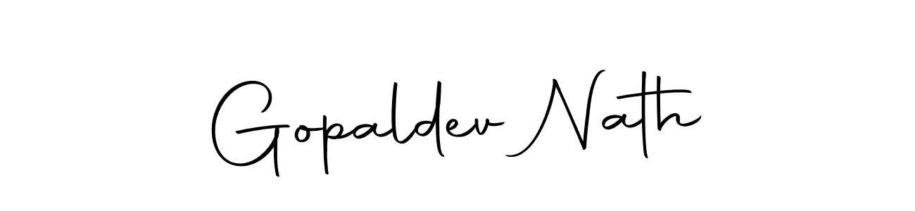 The best way (Autography-DOLnW) to make a short signature is to pick only two or three words in your name. The name Gopaldev Nath include a total of six letters. For converting this name. Gopaldev Nath signature style 10 images and pictures png