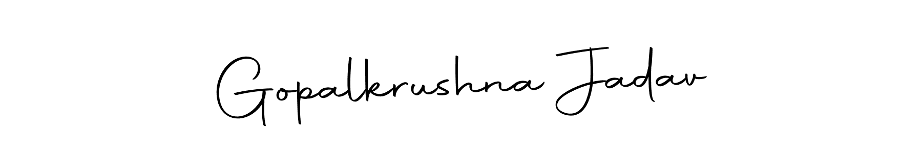 How to make Gopalkrushna Jadav signature? Autography-DOLnW is a professional autograph style. Create handwritten signature for Gopalkrushna Jadav name. Gopalkrushna Jadav signature style 10 images and pictures png