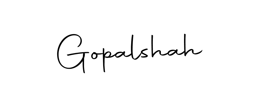 Design your own signature with our free online signature maker. With this signature software, you can create a handwritten (Autography-DOLnW) signature for name Gopalshah. Gopalshah signature style 10 images and pictures png