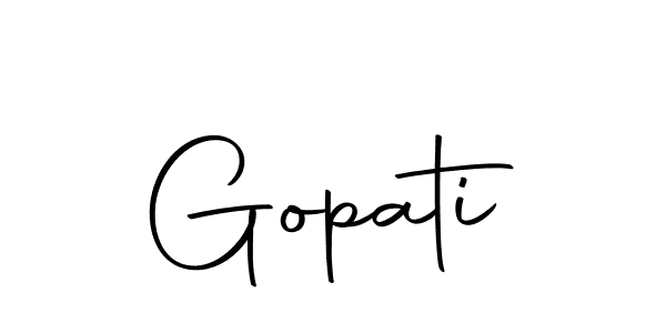 Make a beautiful signature design for name Gopati. With this signature (Autography-DOLnW) style, you can create a handwritten signature for free. Gopati signature style 10 images and pictures png