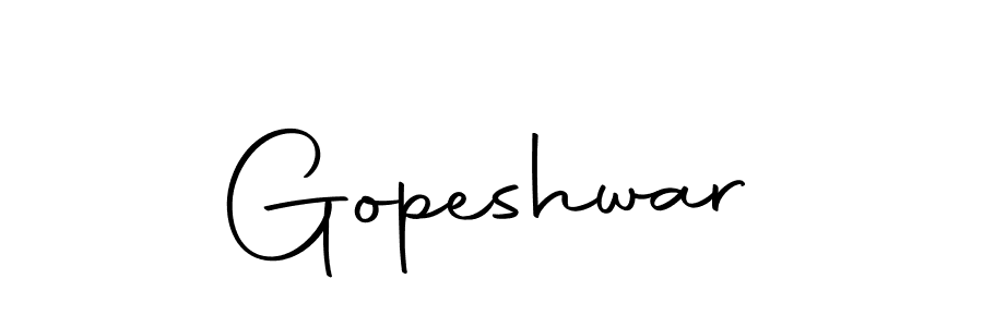 Use a signature maker to create a handwritten signature online. With this signature software, you can design (Autography-DOLnW) your own signature for name Gopeshwar. Gopeshwar signature style 10 images and pictures png