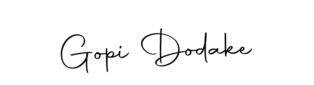 Design your own signature with our free online signature maker. With this signature software, you can create a handwritten (Autography-DOLnW) signature for name Gopi Dodake. Gopi Dodake signature style 10 images and pictures png