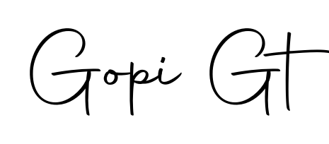 Make a beautiful signature design for name Gopi Gt. Use this online signature maker to create a handwritten signature for free. Gopi Gt signature style 10 images and pictures png