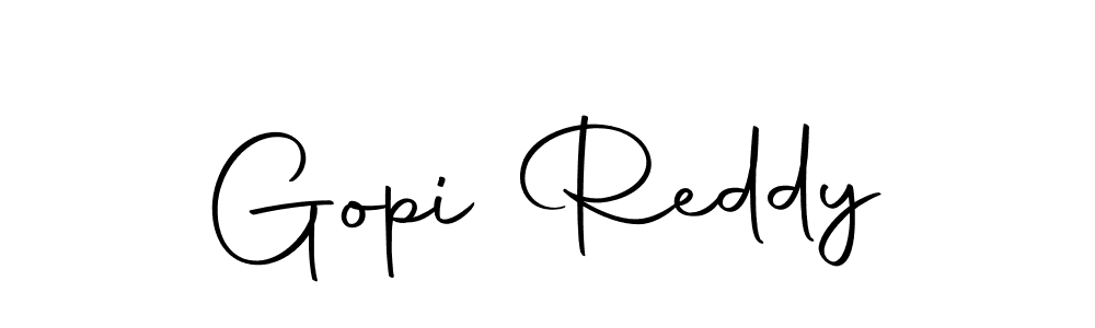 Design your own signature with our free online signature maker. With this signature software, you can create a handwritten (Autography-DOLnW) signature for name Gopi Reddy. Gopi Reddy signature style 10 images and pictures png