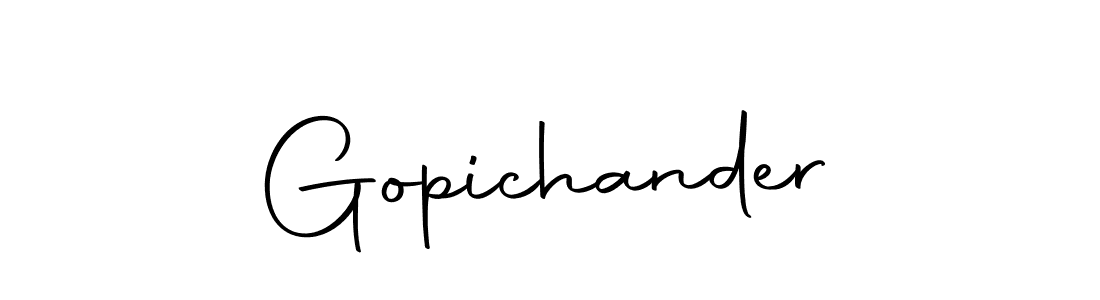 The best way (Autography-DOLnW) to make a short signature is to pick only two or three words in your name. The name Gopichander include a total of six letters. For converting this name. Gopichander signature style 10 images and pictures png