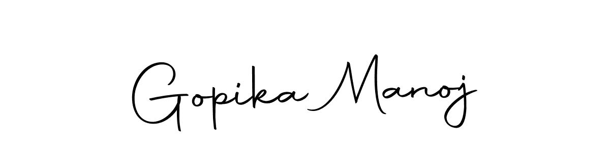 Here are the top 10 professional signature styles for the name Gopika Manoj. These are the best autograph styles you can use for your name. Gopika Manoj signature style 10 images and pictures png