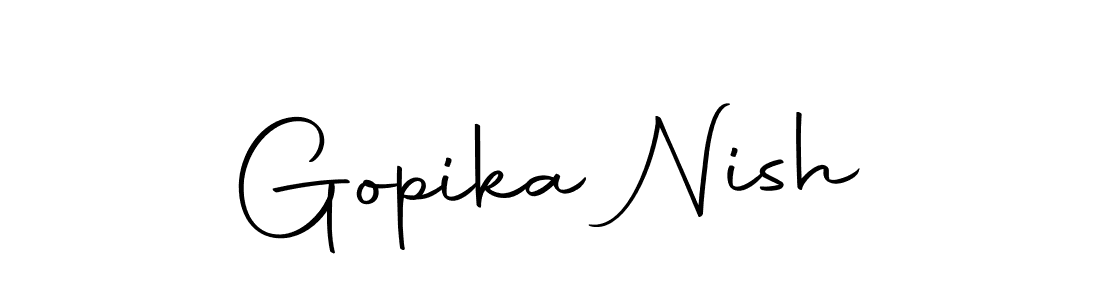 How to Draw Gopika Nish signature style? Autography-DOLnW is a latest design signature styles for name Gopika Nish. Gopika Nish signature style 10 images and pictures png