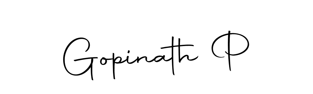 Create a beautiful signature design for name Gopinath P. With this signature (Autography-DOLnW) fonts, you can make a handwritten signature for free. Gopinath P signature style 10 images and pictures png