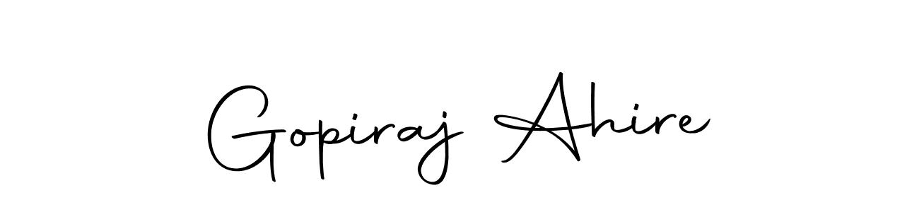 Use a signature maker to create a handwritten signature online. With this signature software, you can design (Autography-DOLnW) your own signature for name Gopiraj Ahire. Gopiraj Ahire signature style 10 images and pictures png