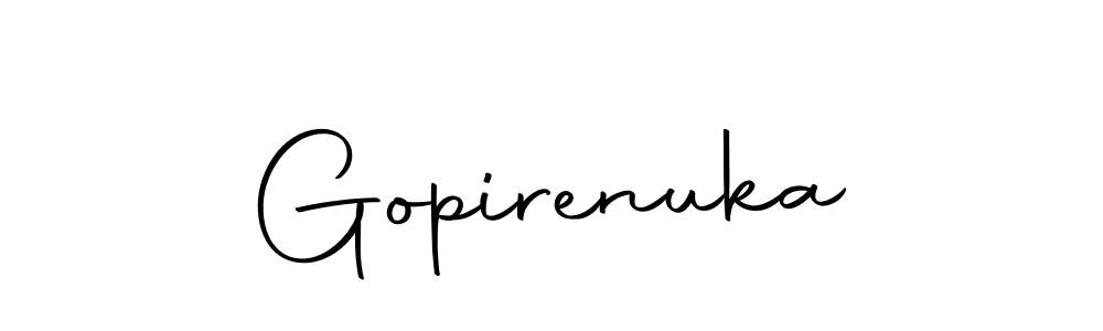 Here are the top 10 professional signature styles for the name Gopirenuka. These are the best autograph styles you can use for your name. Gopirenuka signature style 10 images and pictures png