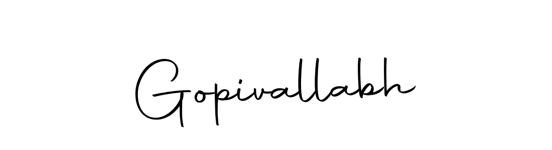 How to make Gopivallabh name signature. Use Autography-DOLnW style for creating short signs online. This is the latest handwritten sign. Gopivallabh signature style 10 images and pictures png