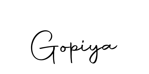 Make a beautiful signature design for name Gopiya. With this signature (Autography-DOLnW) style, you can create a handwritten signature for free. Gopiya signature style 10 images and pictures png