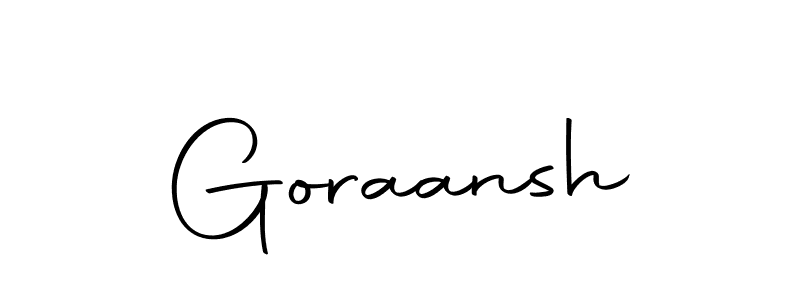 You can use this online signature creator to create a handwritten signature for the name Goraansh. This is the best online autograph maker. Goraansh signature style 10 images and pictures png