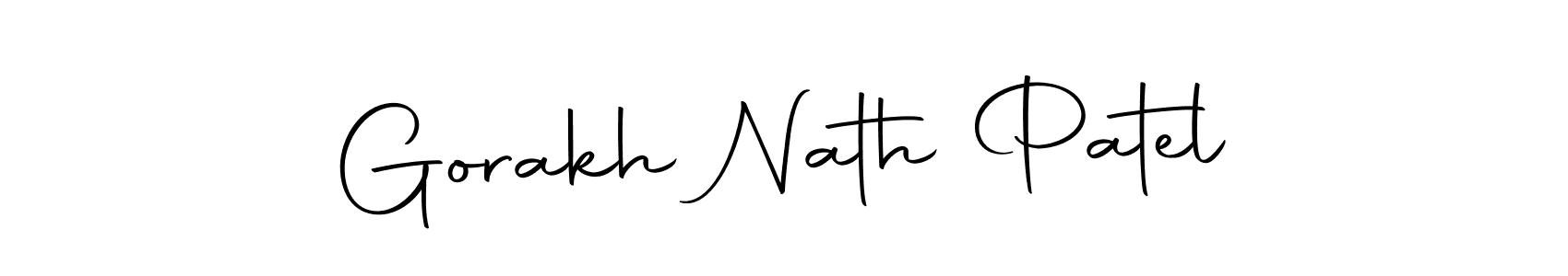 You should practise on your own different ways (Autography-DOLnW) to write your name (Gorakh Nath Patel) in signature. don't let someone else do it for you. Gorakh Nath Patel signature style 10 images and pictures png