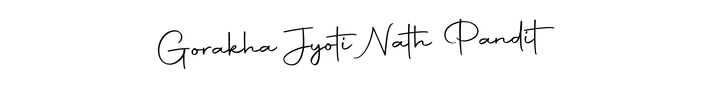 Use a signature maker to create a handwritten signature online. With this signature software, you can design (Autography-DOLnW) your own signature for name Gorakha Jyoti Nath Pandit. Gorakha Jyoti Nath Pandit signature style 10 images and pictures png