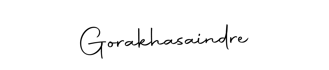 Make a beautiful signature design for name Gorakhasaindre. With this signature (Autography-DOLnW) style, you can create a handwritten signature for free. Gorakhasaindre signature style 10 images and pictures png