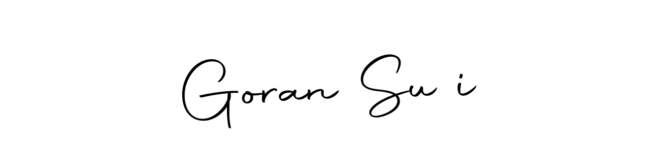 The best way (Autography-DOLnW) to make a short signature is to pick only two or three words in your name. The name Goran Sučić include a total of six letters. For converting this name. Goran Sučić signature style 10 images and pictures png