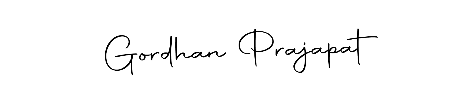 Use a signature maker to create a handwritten signature online. With this signature software, you can design (Autography-DOLnW) your own signature for name Gordhan Prajapat. Gordhan Prajapat signature style 10 images and pictures png