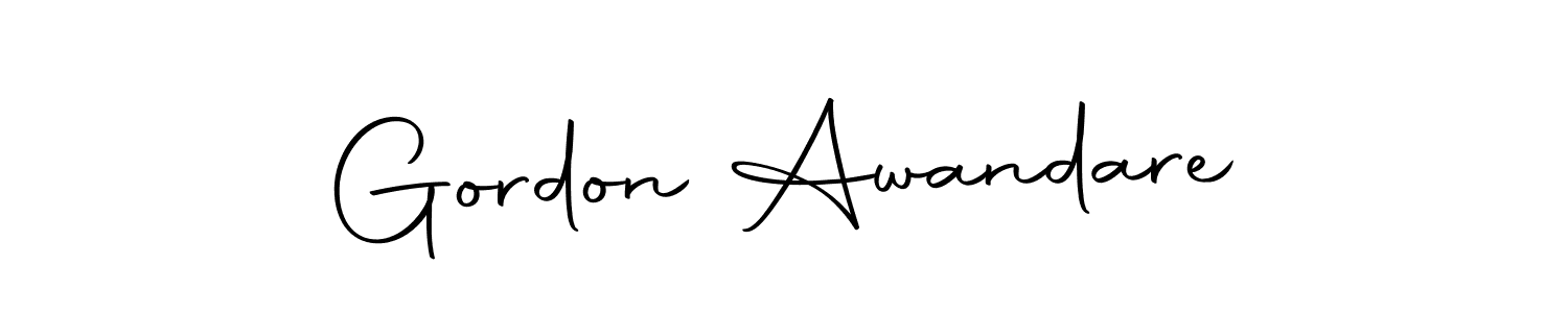 The best way (Autography-DOLnW) to make a short signature is to pick only two or three words in your name. The name Gordon Awandare include a total of six letters. For converting this name. Gordon Awandare signature style 10 images and pictures png