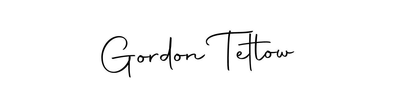 Make a short Gordon Tetlow signature style. Manage your documents anywhere anytime using Autography-DOLnW. Create and add eSignatures, submit forms, share and send files easily. Gordon Tetlow signature style 10 images and pictures png