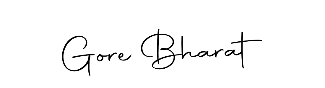 How to make Gore Bharat name signature. Use Autography-DOLnW style for creating short signs online. This is the latest handwritten sign. Gore Bharat signature style 10 images and pictures png