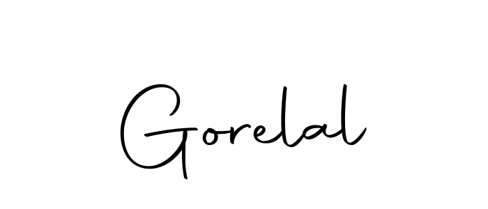 Make a beautiful signature design for name Gorelal. With this signature (Autography-DOLnW) style, you can create a handwritten signature for free. Gorelal signature style 10 images and pictures png