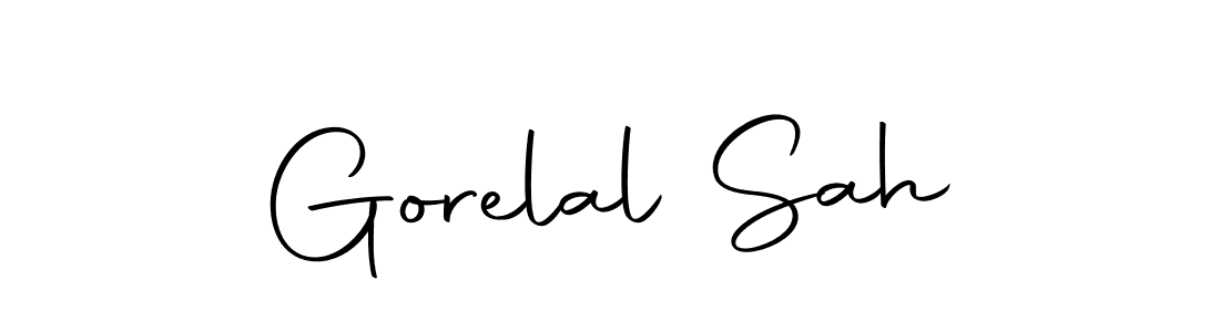 if you are searching for the best signature style for your name Gorelal Sah. so please give up your signature search. here we have designed multiple signature styles  using Autography-DOLnW. Gorelal Sah signature style 10 images and pictures png